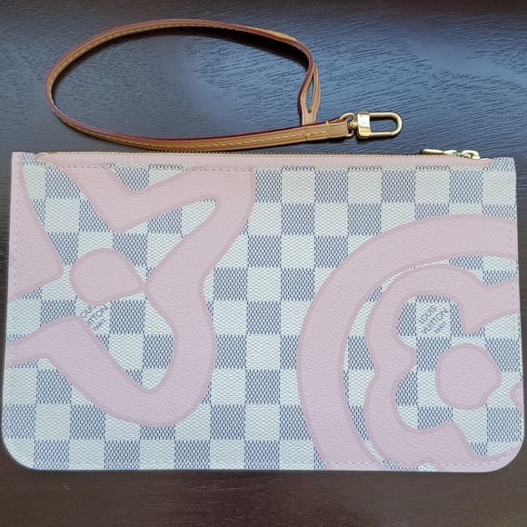 Louis Vuitton Damier Azur Tahitienne POCHETTE ONLY - Picture 1 of 9